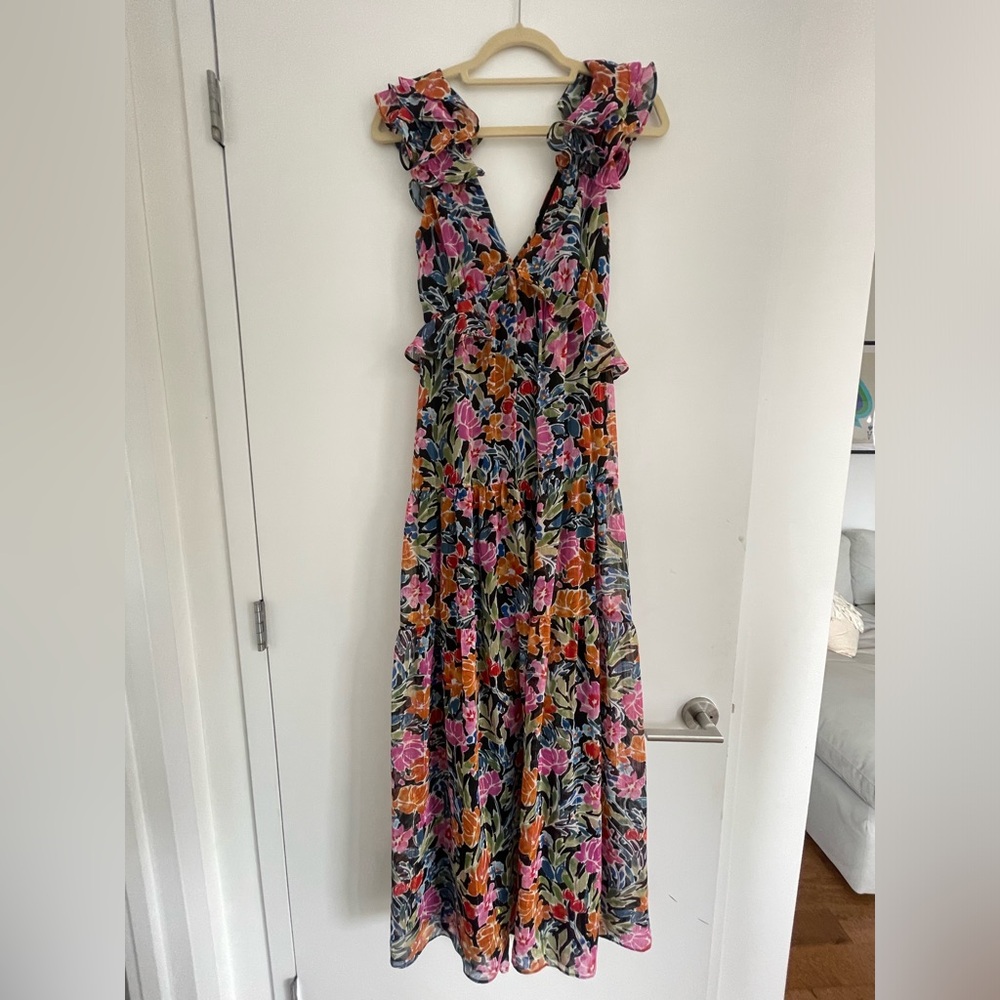 WORN ONCE long dress with open back